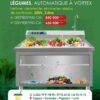 Machine à laver les fruits et légumes, automatique à vortex