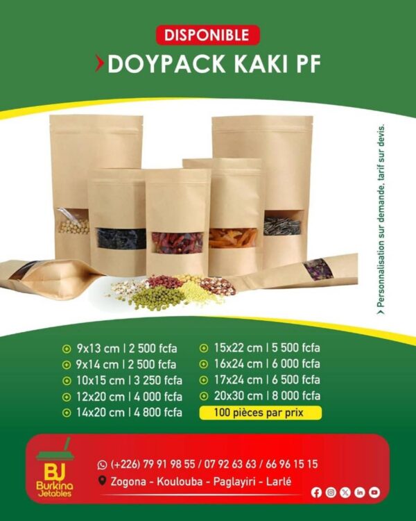 Doypack kaki PF