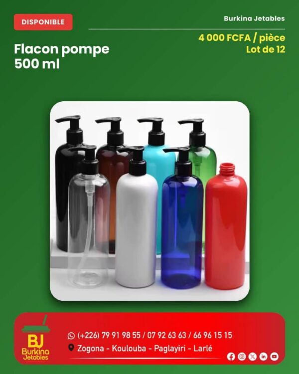 Flacon pompe 500ml