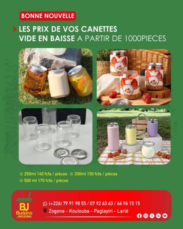 Canettes vide