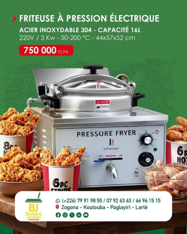 Friteuse à pression électrique