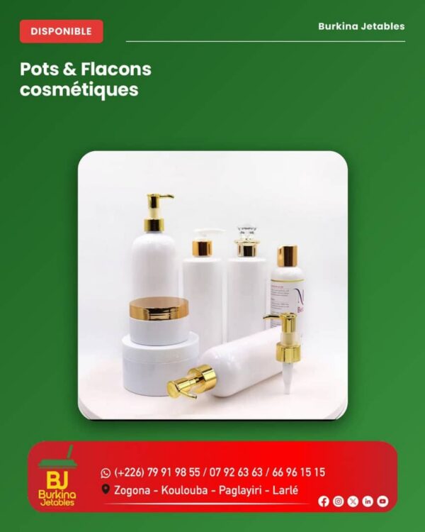 Pots et flacons cosmétique