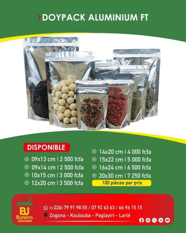 Doypack aliminium FT